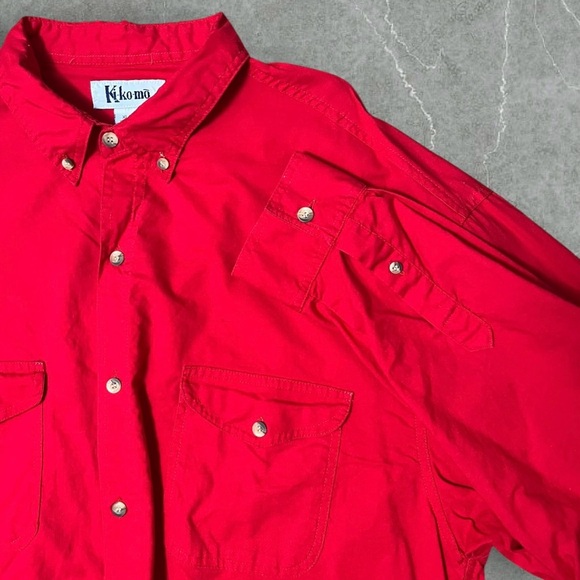 Red Button Up - Picture 3 of 7